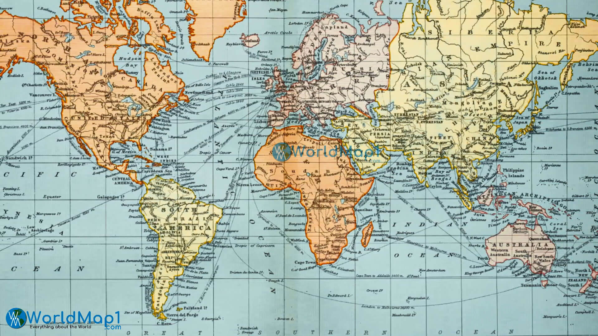 Dünya Kıtaları Tarihi Haritası